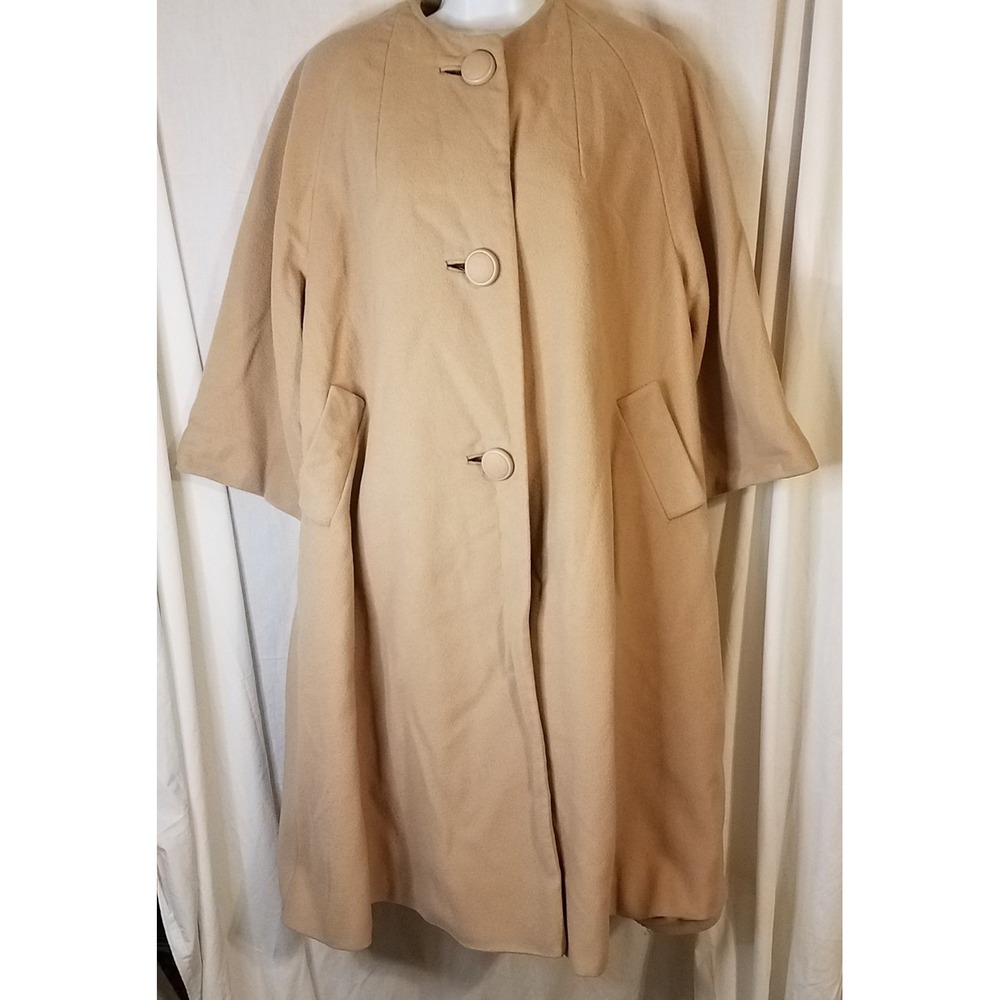 Vintage Union Made in USA Betty Rose Old Hollywood Cashmere Coat‎ Womens M/L